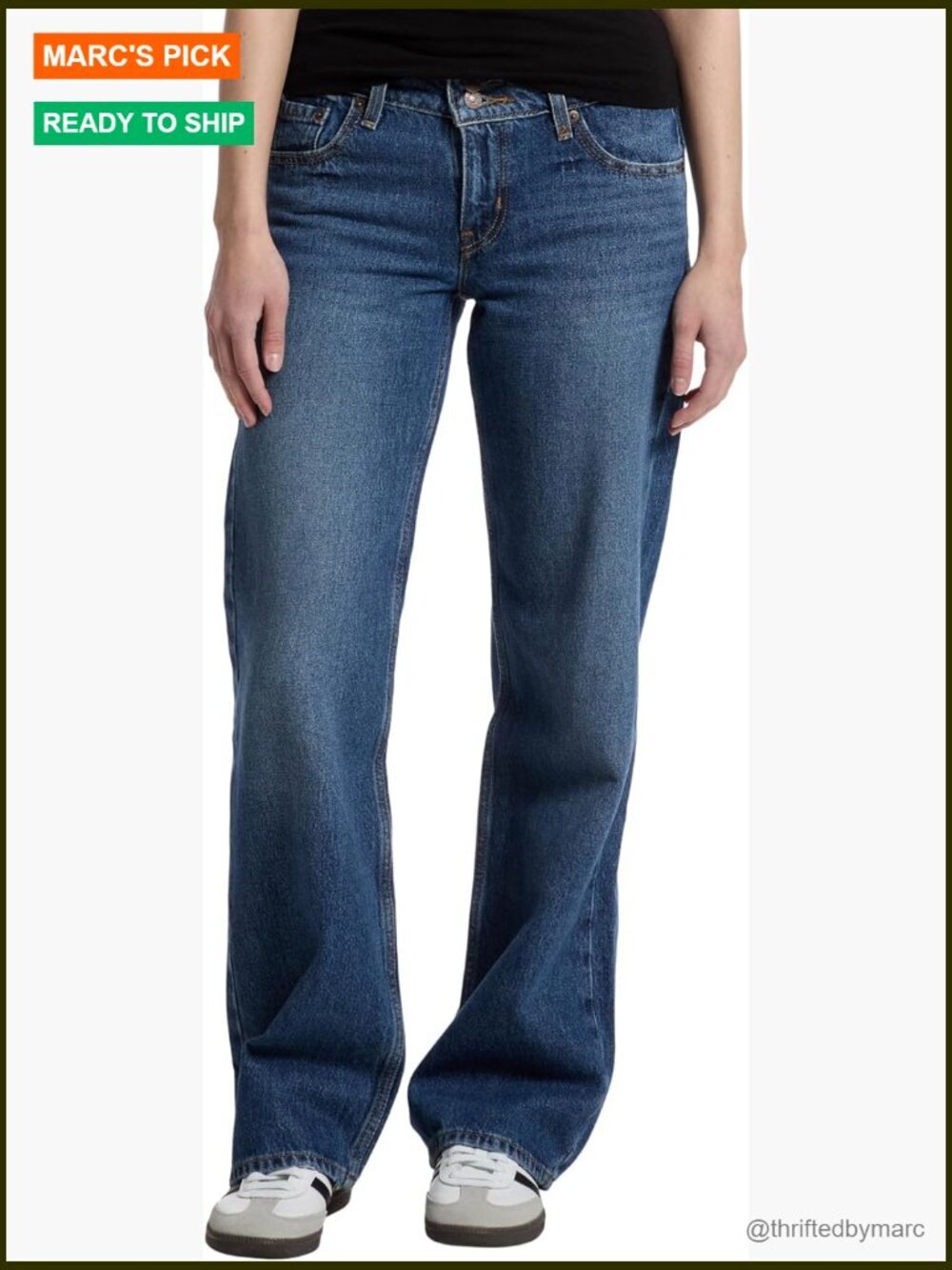 Superlow Loose Fit Jeans, Low Rise, Straight Leg, 100% Cotton